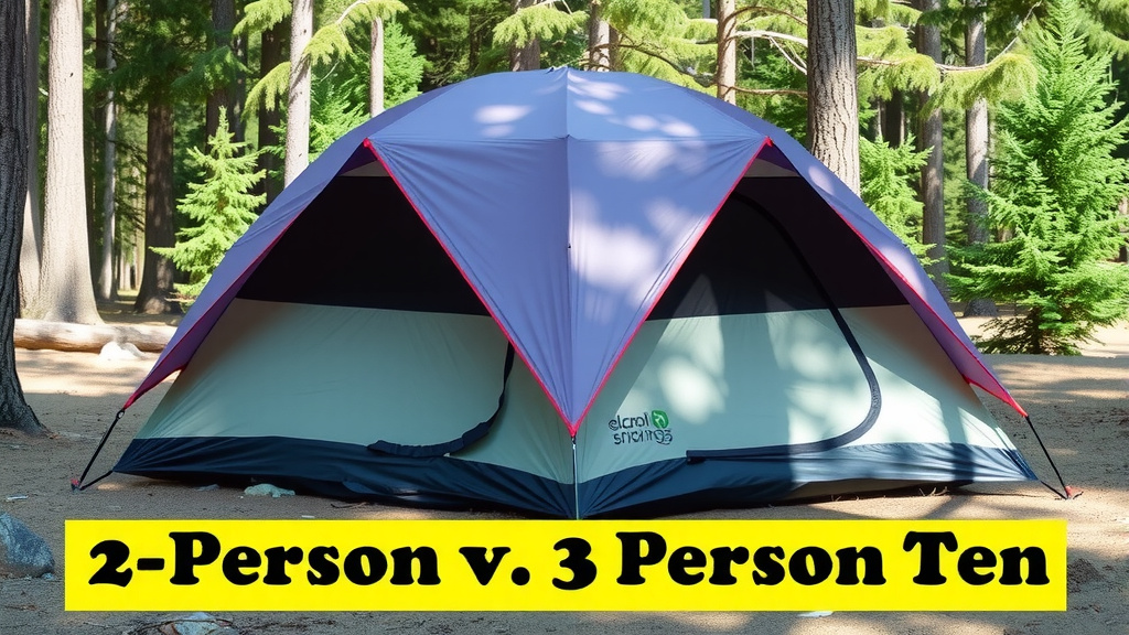 Choosing the Right Tent Size: 2-Person vs. 3-Person Options