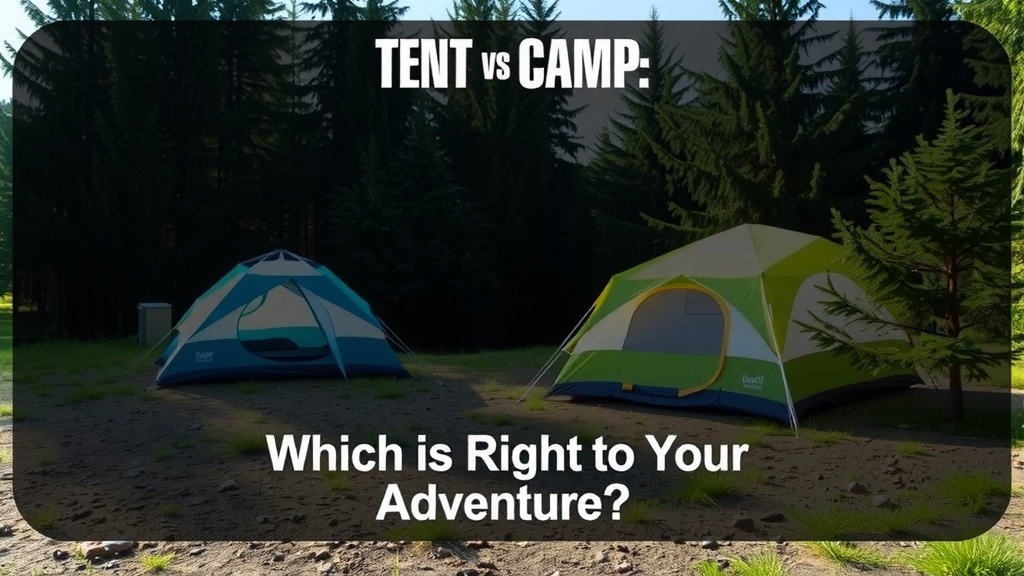 Tent vs Camp: Which is Right for Your Adventure