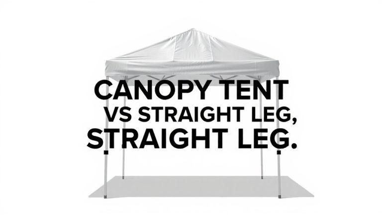 Canopy Tent Slant Leg vs Straight Leg: Which is Best