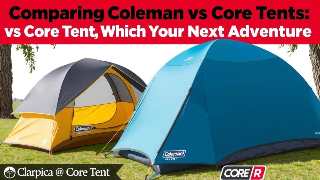 Comparing Coleman and Core Tents for Your Next Adventure