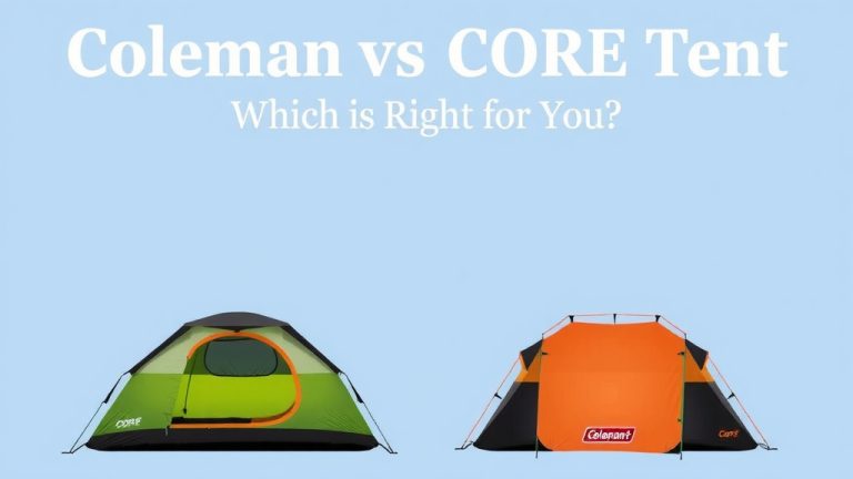 Coleman vs CORE Tent: Which is Right for You