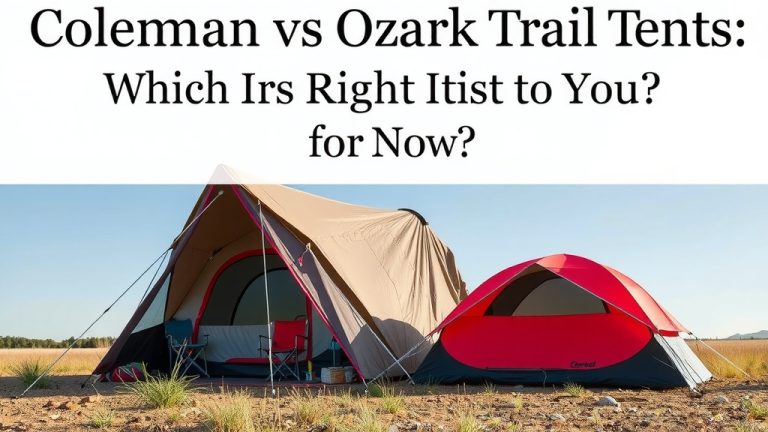 Coleman vs Ozark Trail Tents: Which is Right for You