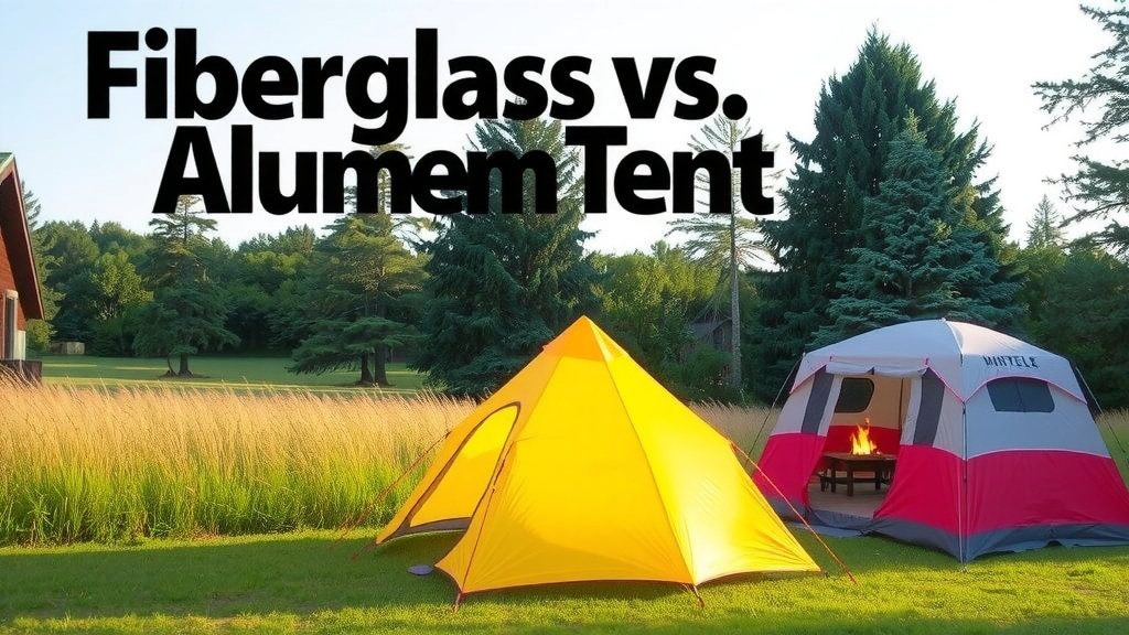 Weighing Your Options: Fiberglass vs. Aluminum Tent Poles