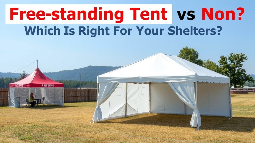 Comparing Free-Standing Tents vs. Non-Free-Standing Shelters