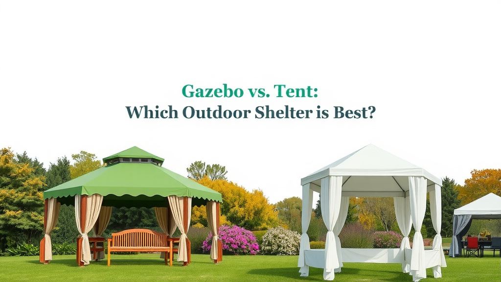 Gazebo vs Tent: Which Outdoor Shelter Is Best