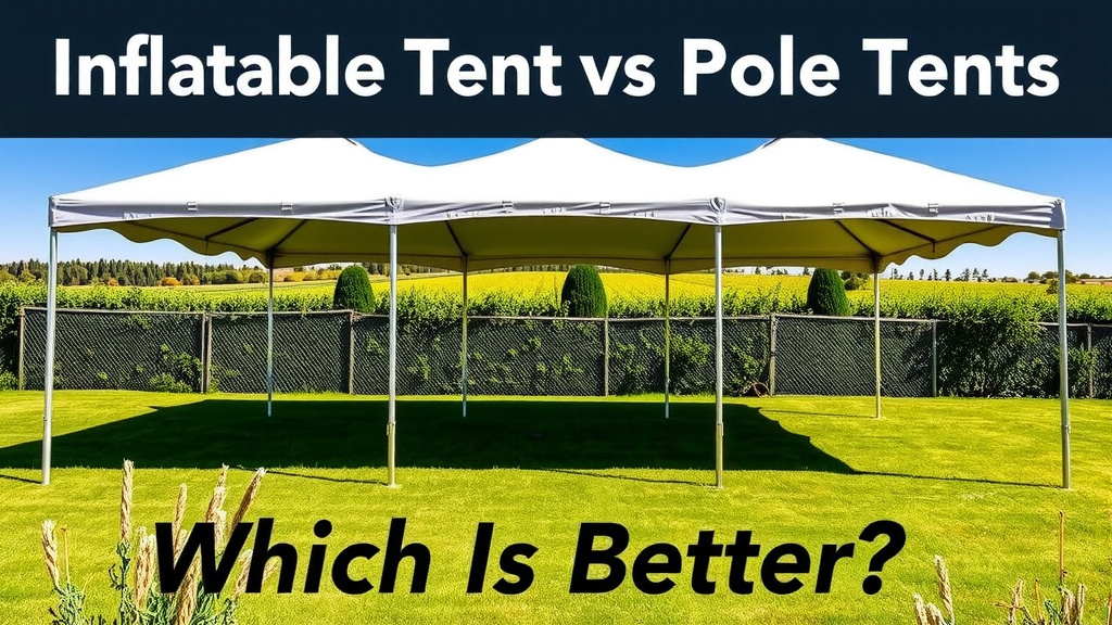 Comparing Inflatable Tents to Traditional Pole Tents