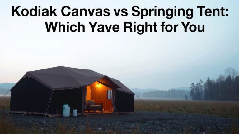 Kodiak Canvas vs Springbar Tent: Which is Right for You