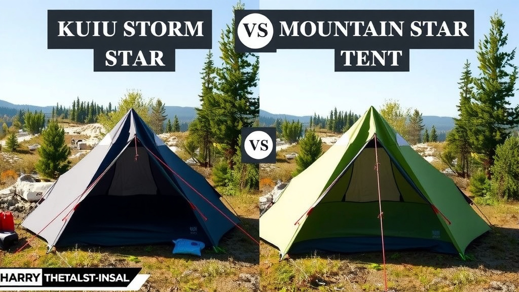 Comparing the KUIU Storm Star and Mountain Star Tents
