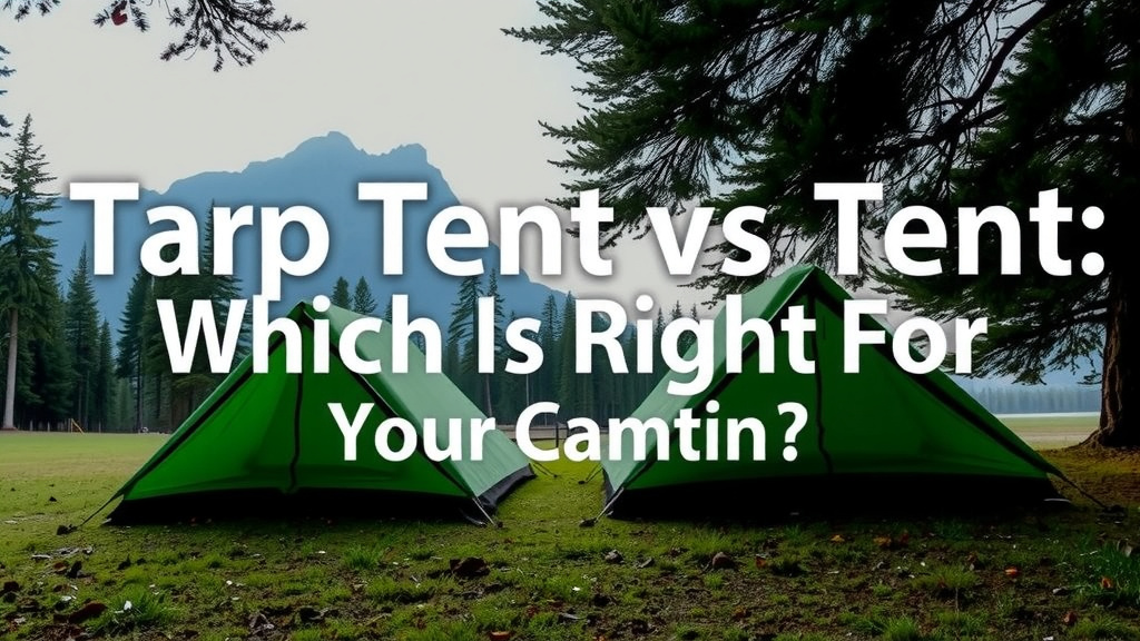 Tarp Tent vs Tent: Which is Right for Your Camping?