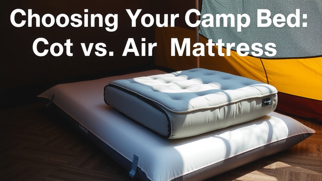 Choosing Your Camp Bed: Cot vs. Air Mattress