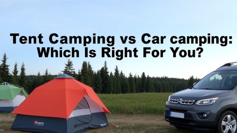 Tent Camping vs Car Camping: Which Is Right For You