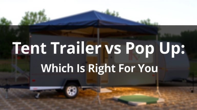 Tent Trailer vs Pop Up: Which Is Right For You