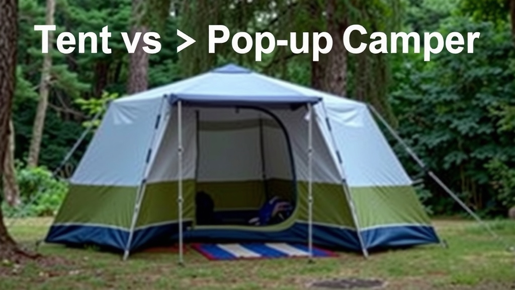 Tent vs. Pop-Up Camper: Making Your Best Choice