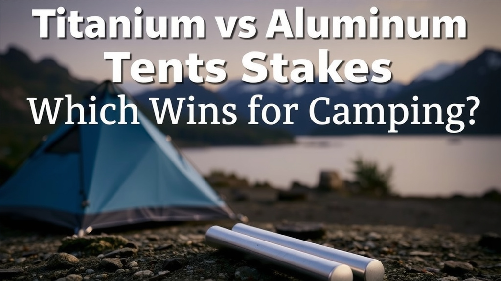 Titanium vs Aluminum Tent Stakes: Which Wins for Camping