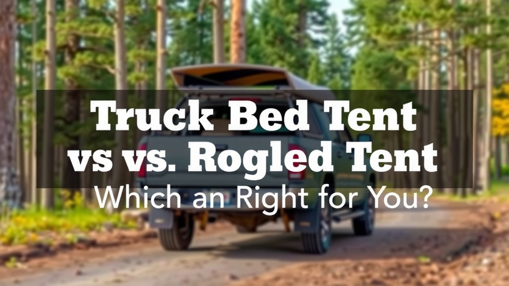 Choosing the Right Shelter: Truck Bed Tent vs. Ground Tent