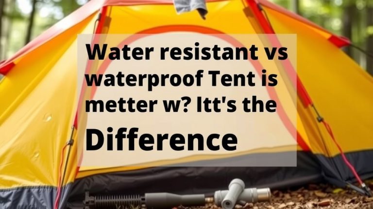 Water Resistant vs Waterproof Tent: What's the Difference