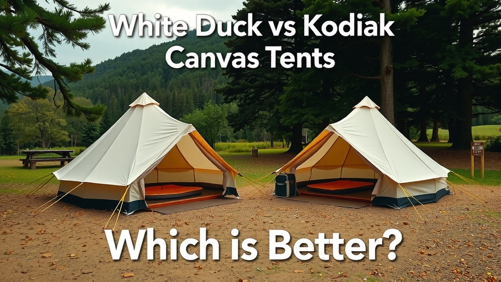 Comparing White Duck and Kodiak Canvas Tents