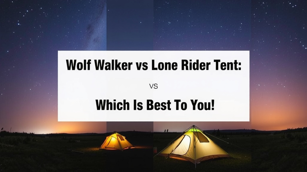 Wolf Walker vs Lone Rider Tent: Which is Best for You